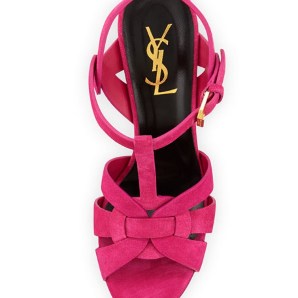 YSL pink tribute sandals